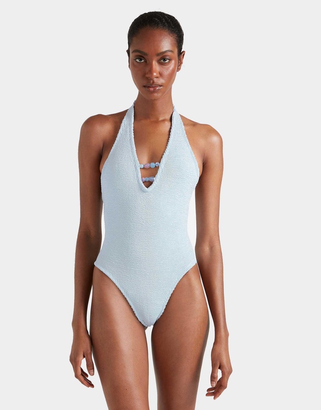Hunza G - Adriana Beaded Swimsuit