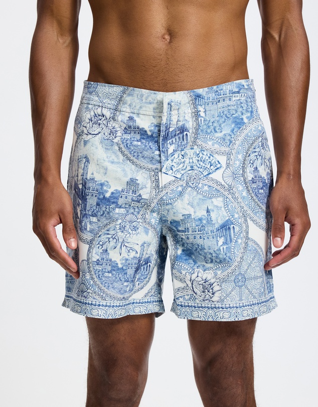 Camilla - Mid Length Boardshorts With Elastic Waist