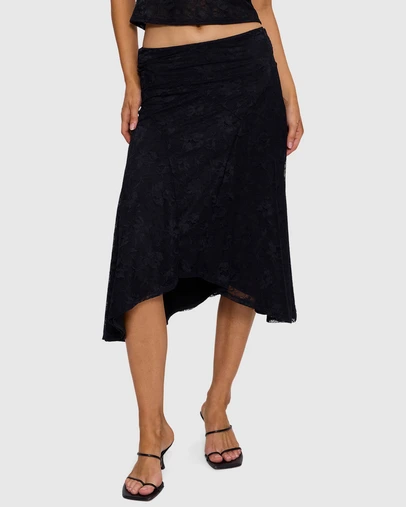 Thrills - Sienna Lace Midi Skirt