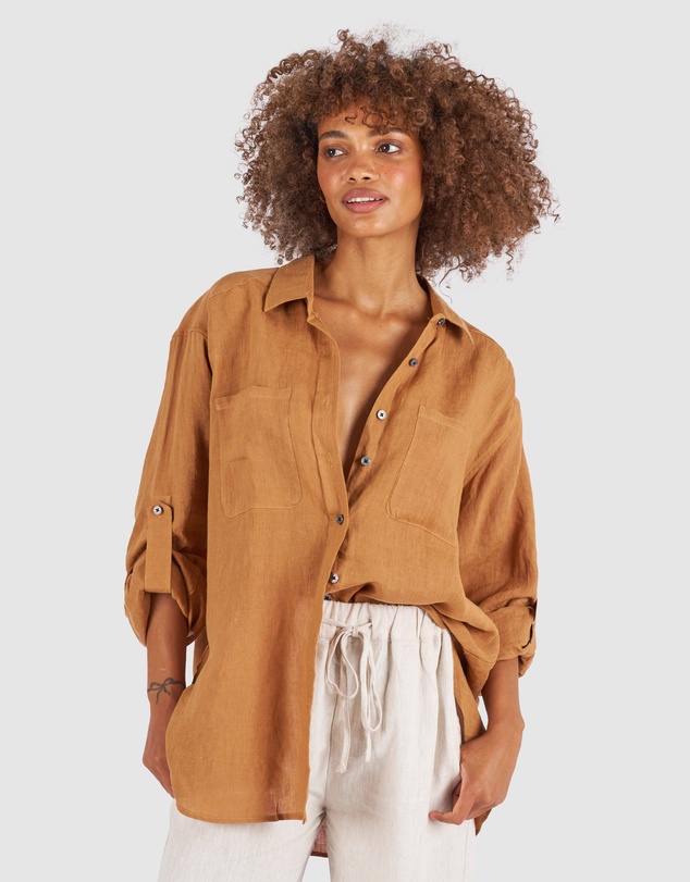 CAMIXA - Luna Oversize Linen Shirt