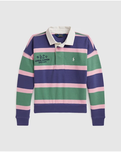 Polo Ralph Lauren - Striped Terry Rugby Sweatshirt - Teens