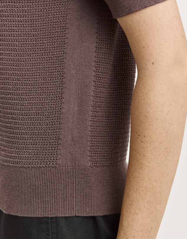 Toorallie - Grain Stitch Button Polo