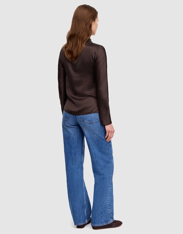 ARKET - Mock-Neck Satin Top