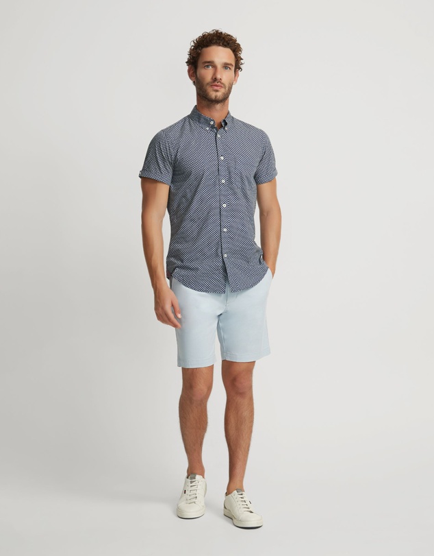 Oxford - Tottenham Cotton Printed Short Sleeve Shirt
