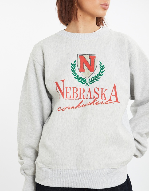 Vintage by The Real Deal - Pre Loved - 1990 NCAA University of Nebraska Huskers Sweatshirt
