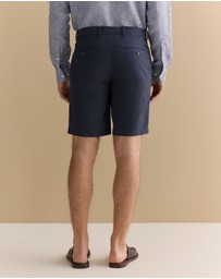Trenery - Cotton Twill Chino Short in Navy