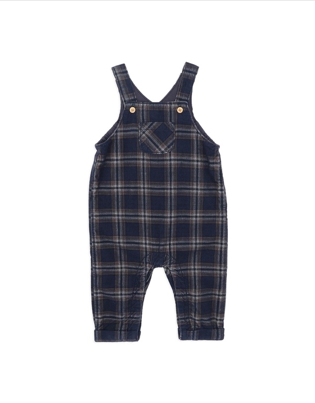 Bebe by Minihaha - Jake Check Cord Overalls - Babies