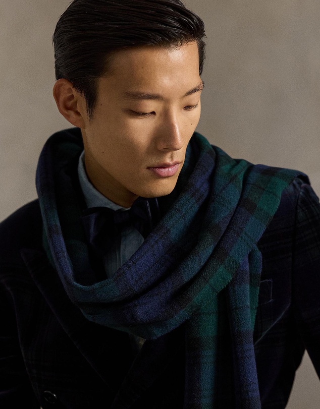 Polo Ralph Lauren - Plaid Fringe Wool Scarf