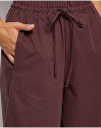 AERE - Cotton Barrel Leg Pants