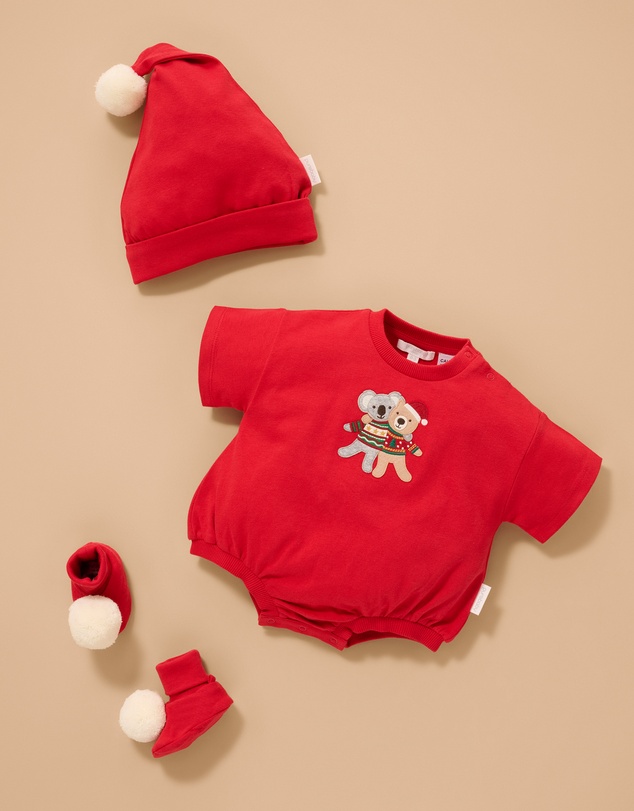 Purebaby - Christmas Hugs Bodysuit-Kids-Babies