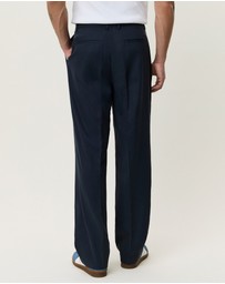 Les Deux - Pleated Twill Suit Pants