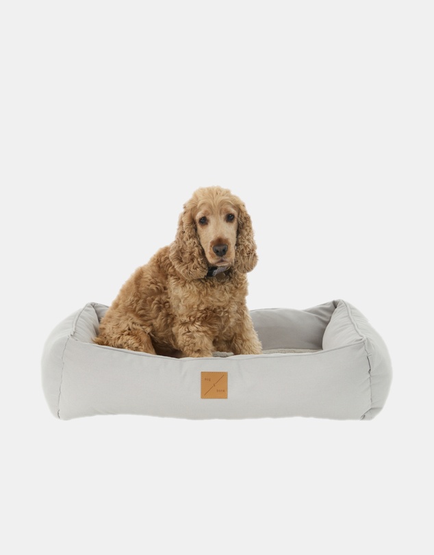 Mog & Bone - Bolster Dog Bed - Grey