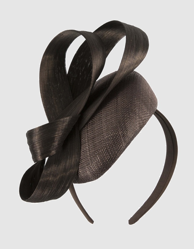 Max Alexander - Chocolate Pillbox Racing Fascinator