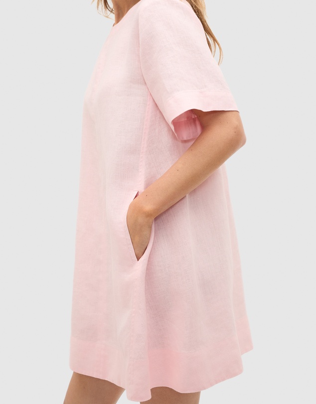 Seed Heritage - Linen Short Sleeve Mini Dress