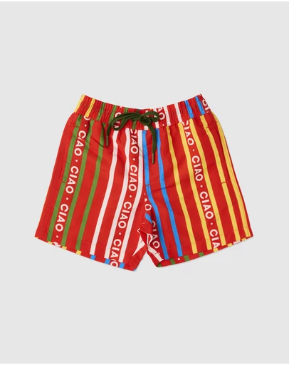 Kip&Co - Ciao Stripe Boardies - Babies-Teens