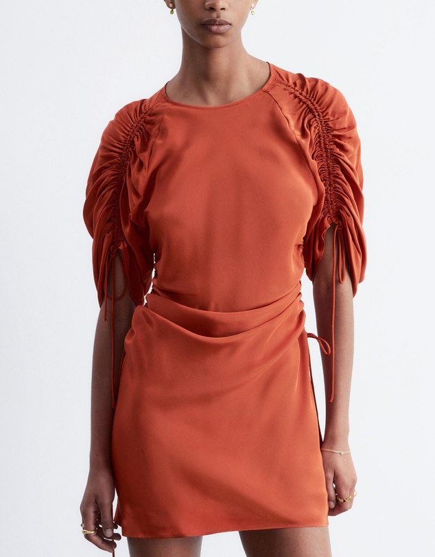 & Other Stories - Sculptural Ruched Mini Dress