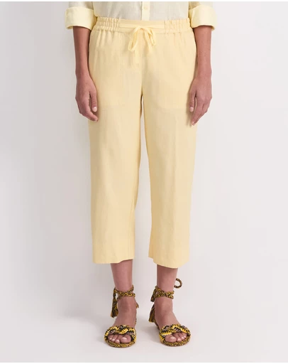 Sportscraft - Rosa Crop Linen Pant