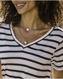 Sosandar - Stripe Premium T-Shirt