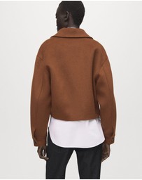 M.N.G - Wool Jacket With Shirt Collar