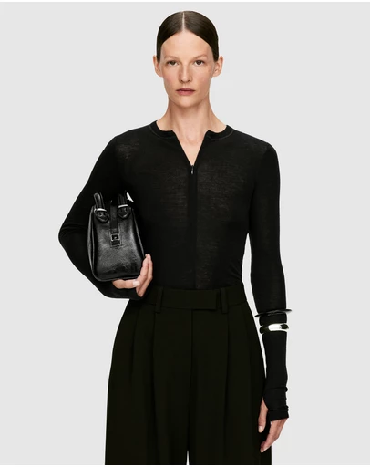 ARKET - Half-Zip Wool Top