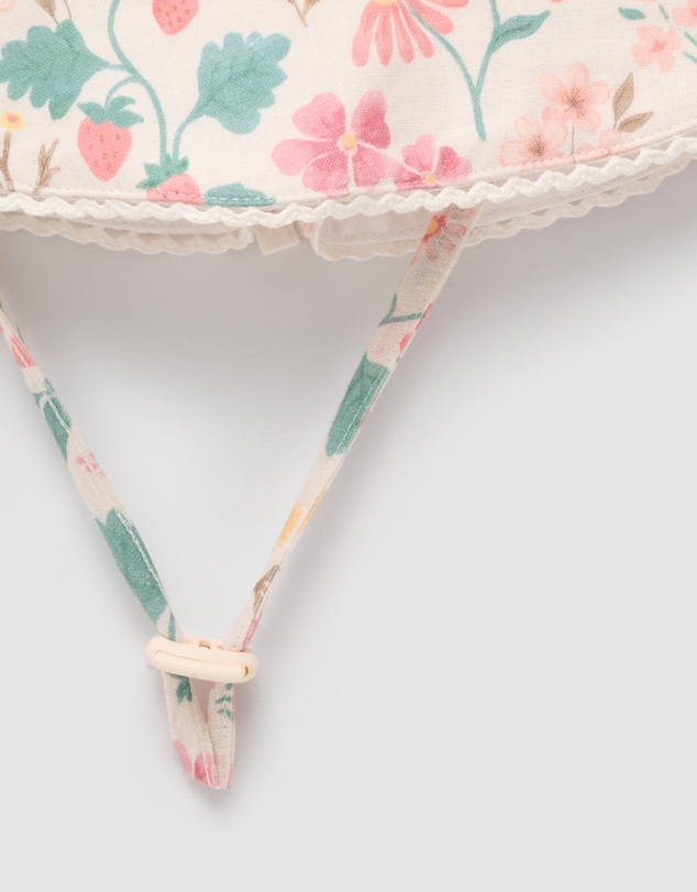 Purebaby - Linen Blend Sunhat- Kids-Babies