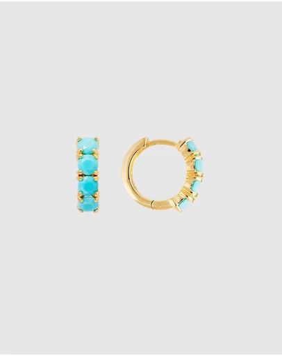 FAIRLEY - Turquoise Midi Hoops