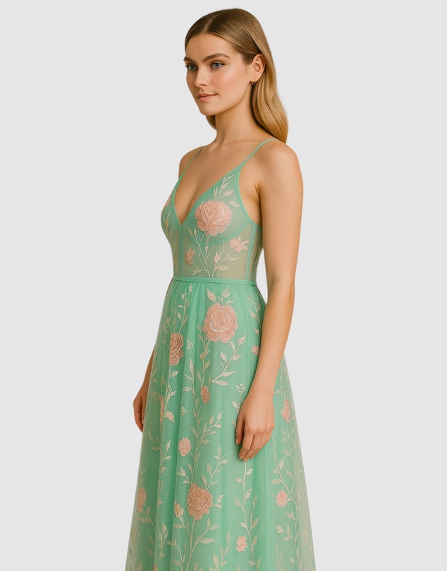 Romance by Honey and Beau - Lou V Neck Midi Dress