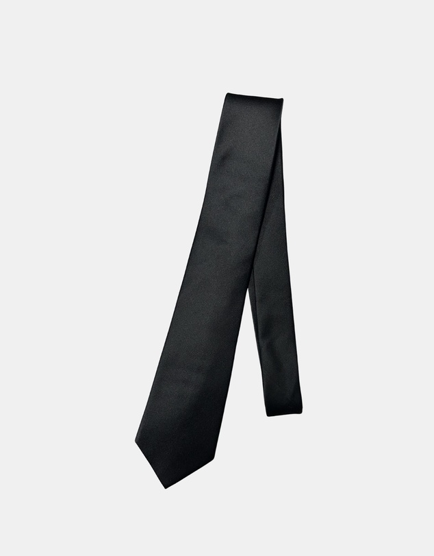 Henry Bucks - HENRY Plain 8cm Silk Tie BLACK