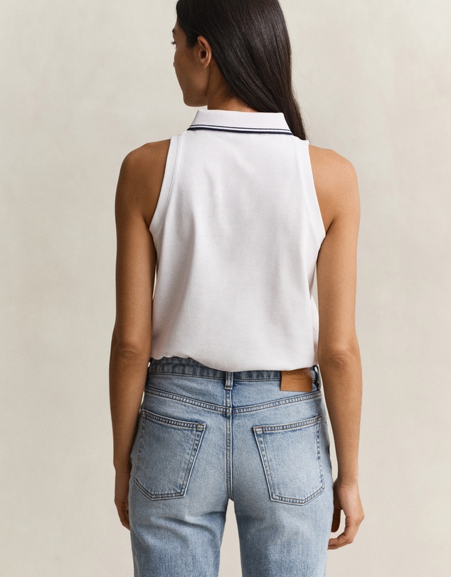 Gant - Sleeveless Pique Polo