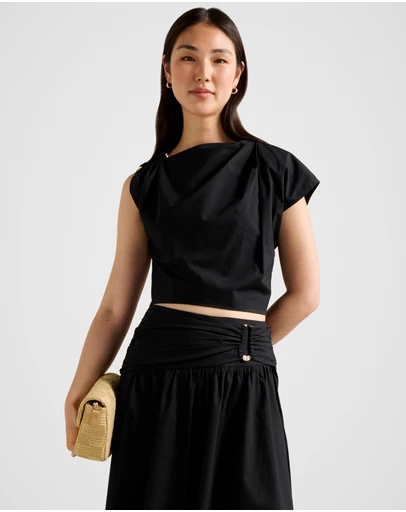 Forever New - Dottie Draped Hardware Top