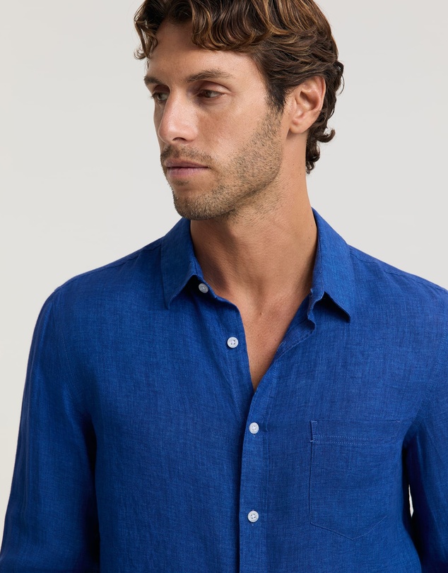 Sportscraft - Linen Long Sleeve Delave Shirt