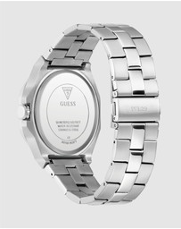 GUESS - Guess Men's Silver Tone Analogue 41.5mm Watch
