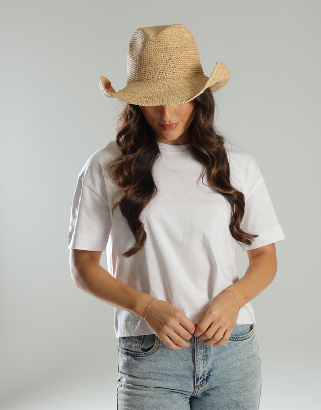 Morgan & Taylor - Rowyn Relaxed Cowboy Fedora in Natural