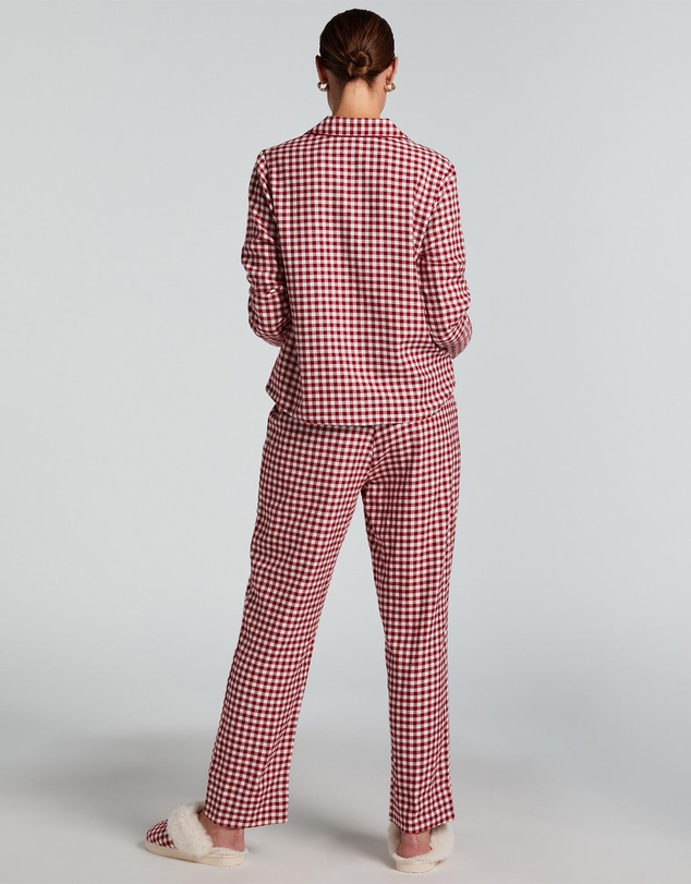 Hunkemoller - PJ Long Sleeve Flannel Check Set