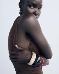 M.N.G - Long Dress With Contrasting Design
