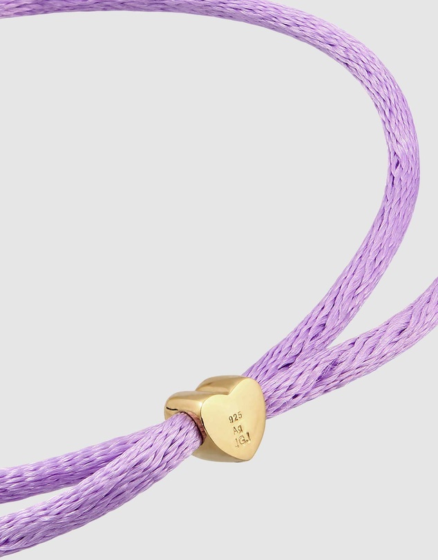 Elli Jewelry - Love of my Life Purple Satin Bracelet