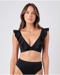 UNE PIECE - Frill Never Say Never Bralette Bikini Top