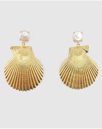 Miz Casa and Co - Asterelle Shell Earrings