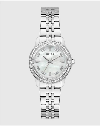 GUESS - GUESS Ladies Silver-Tone Analogue Watch