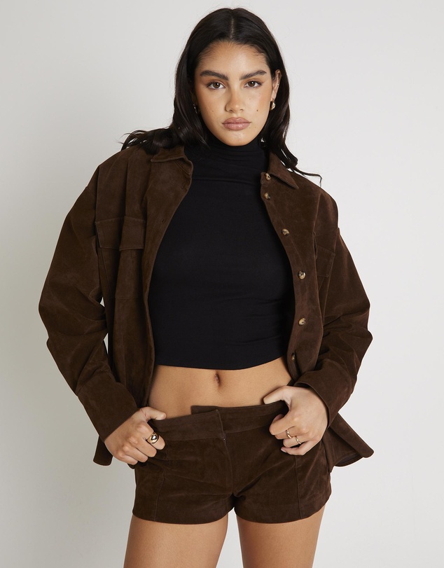 Alice In The Eve - Elle Faux Suede Shirt