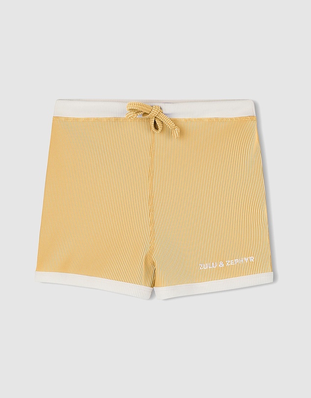 Zulu & Zephyr Mini - Mini Stripe Rib Surf Shorts - Kids
