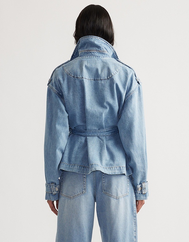 Decjuba - Eden Denim Crop Trench