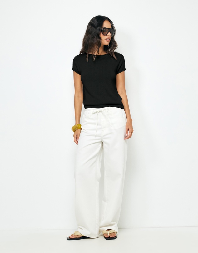 AERE - Lee Organic Cotton Knit Top