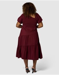 Something 4 Olivia - Miley Asymmetric Midi Dress
