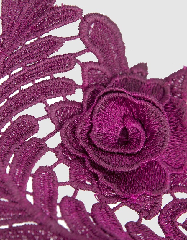 Max Alexander - Wine Lace Crown Headband Fascinator