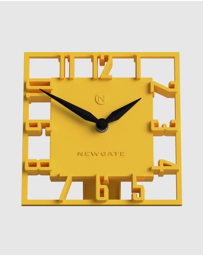 Newgate - Newgate Highline Mantel Clock-Yellow