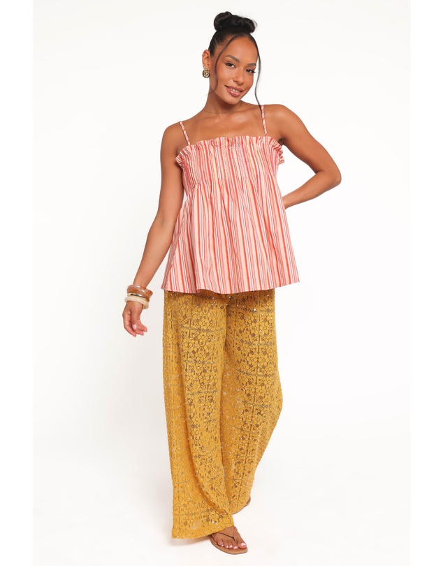 Petal & Pup - Jacinta Sequin Lace Pant - Mango