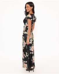 Petal & Pup - Arella Maxi Dress - Black Floral