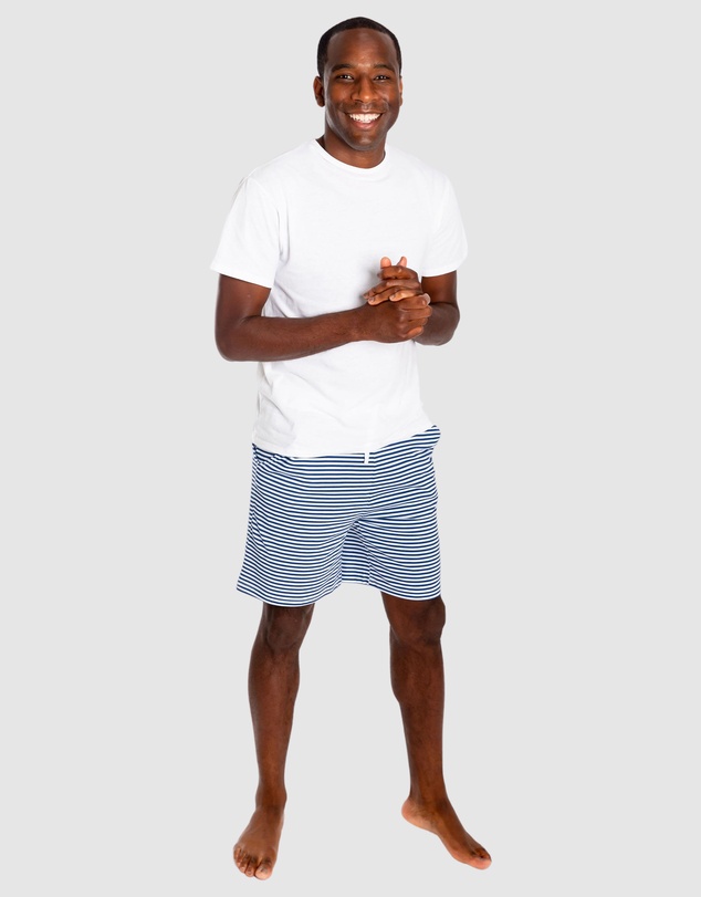 Sant And Abel - Men's Marina Jersey Stripe Sleep Shorts