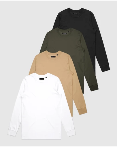Stock & Co. - 4-Pack Stock Long Sleeve Tee